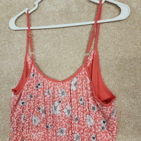 For The Republic Red White Floral Sleeveless Lined Maxi Dress Size Medium - Picture 5 of 5